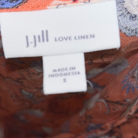 J. Jill Love Linen Women's Size S Sleeveless Two-Pocket Top 100% Linen Pullover - Picture 4 of 5